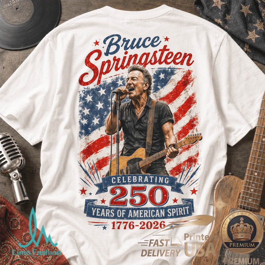 Bruce SpringsShirtn America 250 Years of American Spirit Rock Shirt