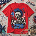 America 250 Years Of Freedom The Exploited Punk Rock Skull Shirt - Limotees LLC