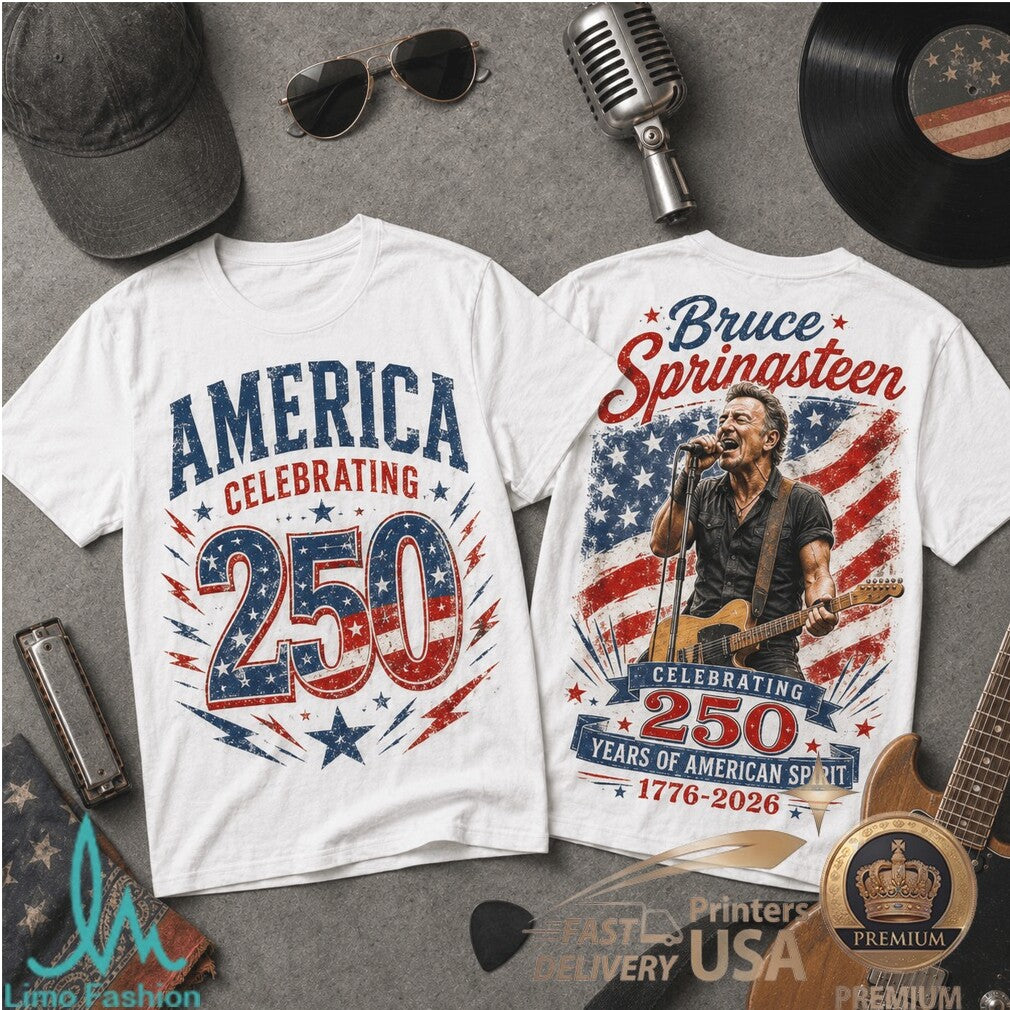 Bruce SpringsShirtn America 250 Years of American Spirit Rock Shirt