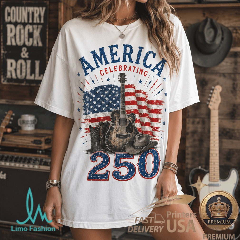 Keith Urban America 250 Years of American Spirit Country Guitar Shirt - Limotees LLC